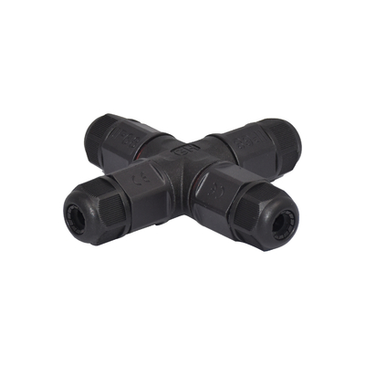 qualità  7.5mm LED Waterproof Connector 4ways IP67 Screw T Type Assembly 2 Pin Solar Connector fabbrica
