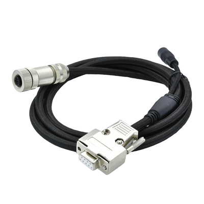 3 - 17 Pin M12 alla lunghezza su ordinazione impermeabile del PVC PUR del connettore di cavo di DSUB per il sensore
