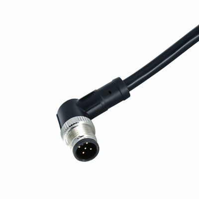 Cavo impermeabile del sensore del PVC AWG22-26 dei perni PUR di codice 5 del connettore di cavo di Ourdoor M12 A