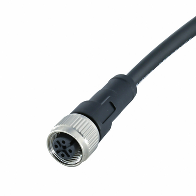 IP68 connettore di cavo impermeabile femminile del connettore 22AWG 24AWG 26AWG M12 del maschio M12