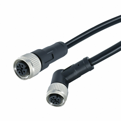 Connettori di cavo impermeabili di Overmolded M12 A codificati 5 8 Pin Core Male/femmine