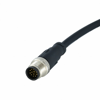 IP68 connettore di cavo impermeabile femminile del connettore 22AWG 24AWG 26AWG M12 del maschio M12