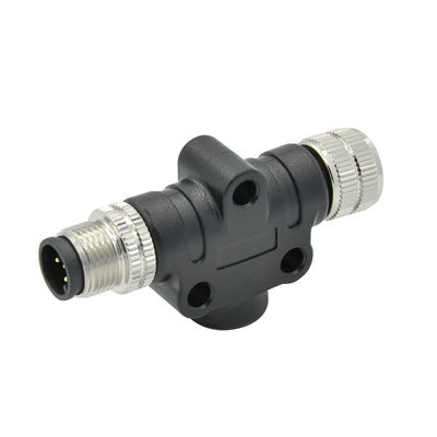 Connettore impermeabile IP68 T tipo M12 combinato un codice 5 pin maschio a femmina