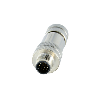 Assemblaggio Metallo M12 Impermeabile Connettori 12pin Maschio E Femmina Cablabile