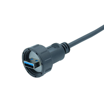 Connettore di cavo impermeabile del supporto IP67 USB del pannello di USB 3,0 per la pubblicità del cavo della scatola leggera