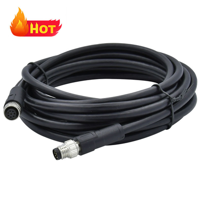Gomito/dritto M12 4 pin connettore cavo impermeabile maschio/femmina