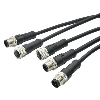 M12 Sottile per l'aviazione maschile/femminile 3/4/5/6/8/12/17-Core Pinhole Connector con core di gomma stampato