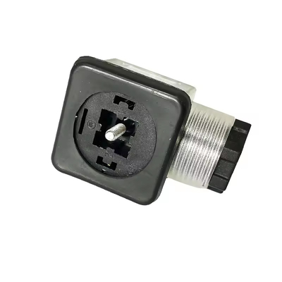 Valvola solenoidale trasparente per giunto femminile DIN 43650 Fabbrica di connettori di canale