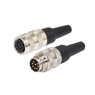 Connettore impermeabile IP67 M16 con materiale isolante PBT e piastra di contatto Au oro/oro