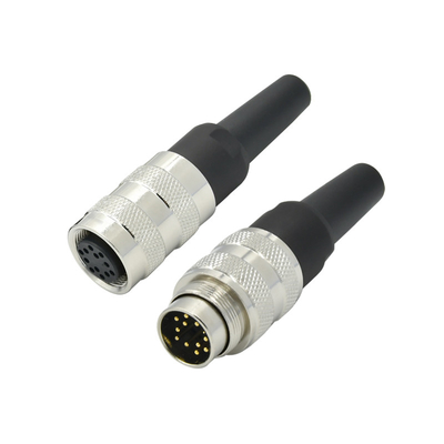 Connettore impermeabile IP67 M16 con materiale isolante PBT e piastra di contatto Au oro/oro