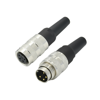 Connettore impermeabile IP67 M16 con materiale isolante PBT e piastra di contatto Au oro/oro