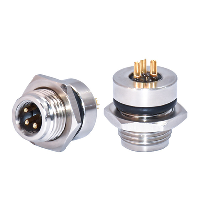 Contatti in ottone e connettore impermeabile a corrente nominale 4A M8 per automazione industriale