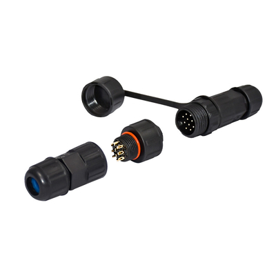 Collegamento impermeabile in plastica a LED con rivestimento nero e rating di resistenza all'acqua IP67/IP68