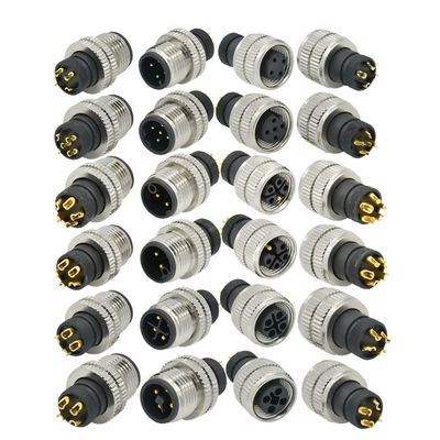 Rigoal M12 A codice maschio femmina 3-17 pin connettore aereo impermeabile