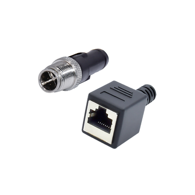 Connettore impermeabile M12 a RJ45 da 3 a 17 pin A B C D X Maschio Femmina