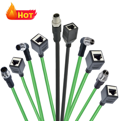 4A Classificato M12 a RJ45 connettore IP67 impermeabile maschio femmina