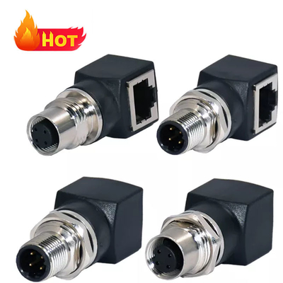 Connettore Ethernet M12 a RJ45 Maschio Femmina IP67 Impermeabile 3-17 Pin
