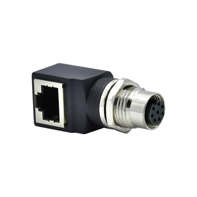 Connettore Ethernet M12 a RJ45 Maschio Femmina IP67 Impermeabile 3-17 Pin