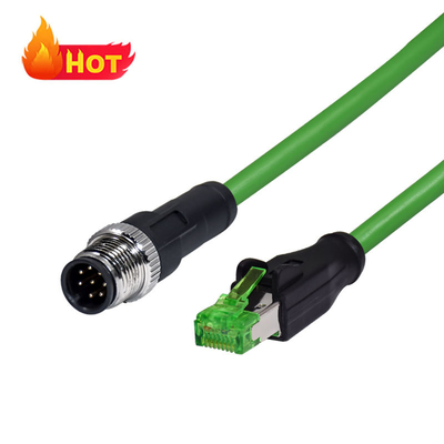 IP68 M12 Codice X a RJ45 Cat6 Cavo Ethernet 1 metro