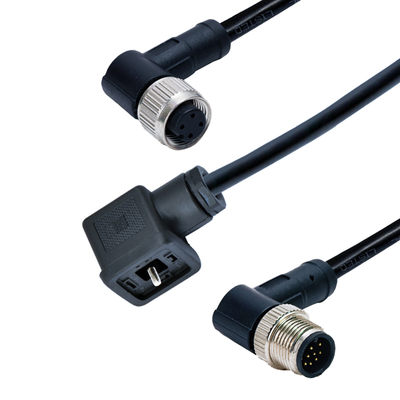 Connettore M12 per elettrovalvola, impermeabile IP67, tipo DIN 43650 A B C