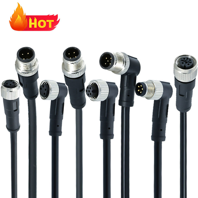 Rigoal M12 a M8 connettore impermeabile maschio femmina IP67 IP68 3-17 pin