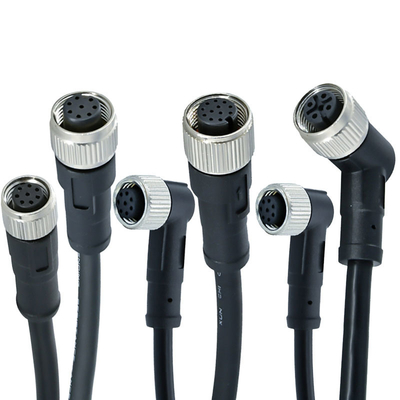 Rigoal M12 a M8 connettore impermeabile maschio femmina IP67 IP68 3-17 pin