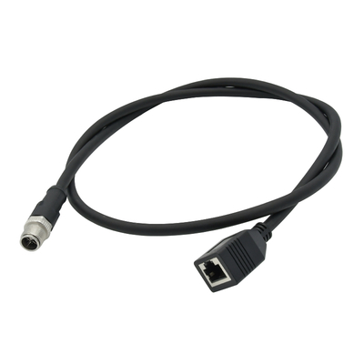 Adattatore M12 X Code a RJ45 Cat6 10Gbps Impermeabile IP67