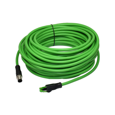 Adattatore M12 X Code a RJ45 Cat6 10Gbps Impermeabile IP67
