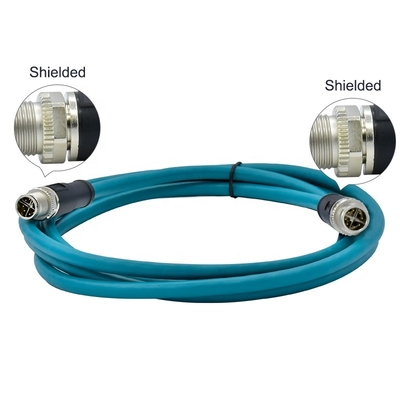 Cavo Ethernet M12 4pin 8pin D X Code per telecamera industriale e visione artificiale
