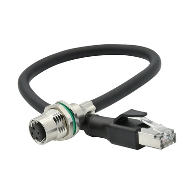 Cavo Ethernet M12 4pin 8pin D X Code per telecamera industriale e visione artificiale