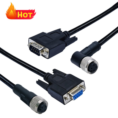 Connettore M12 a D-Sub impermeabile IP68 DB9 DB15 DB25 DB37
