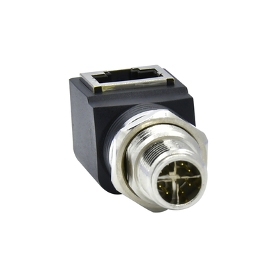 M12 X Codice RJ45 Cavo di presa IP67 IP68 Ethernet industriale impermeabile