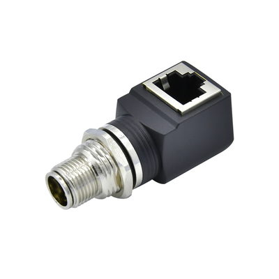 M12 X Codice RJ45 Cavo di presa IP67 IP68 Ethernet industriale impermeabile
