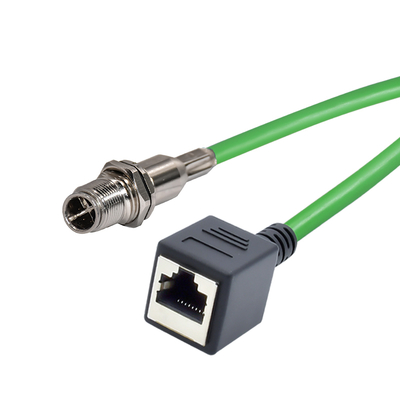 Connettore Ethernet M12 a RJ45 B D X Code IP67 per uso industriale