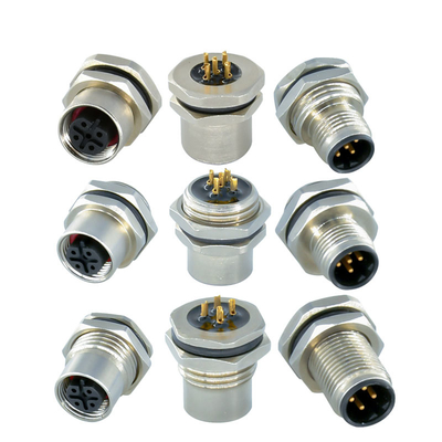 M12 Waterproof Connector Male Female 3-17 Pin IP67 IP68 DIN