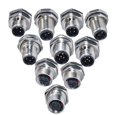 M12 Waterproof Connector Male Female 3-17 Pin IP67 IP68 DIN