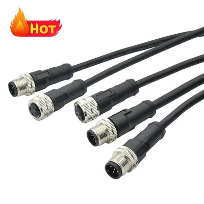 M12 connettore impermeabile IP67 IP68 maschio femmina 3-24 pin DIN IEC61076