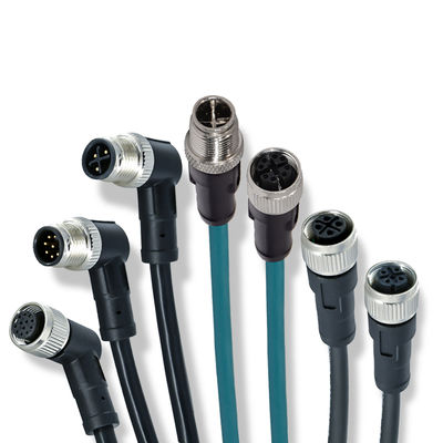 M12 connettore impermeabile IP67 IP68 maschio femmina 3-24 pin DIN IEC61076