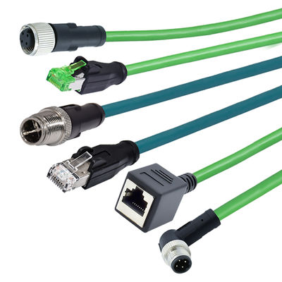 M12 connettore impermeabile IP67 IP68 maschio femmina 3-24 pin DIN IEC61076