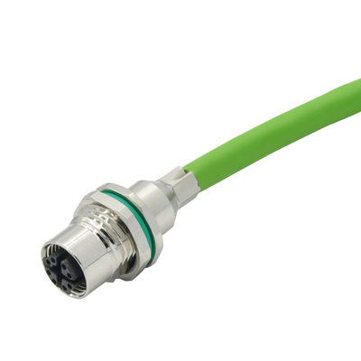M12 connettore impermeabile maschio femmina 3-17 pin IP68 dorato