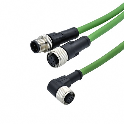 M12 connettore impermeabile maschio femmina 3-17 pin IP68 dorato