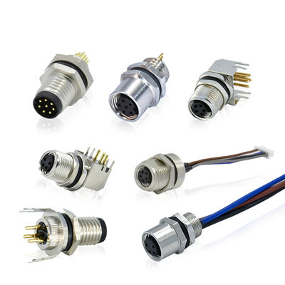 Rigoal IEC61076-2-101 M8 Waterproof Connector Male Female PCB Mount for Automotive and Sensor Applications