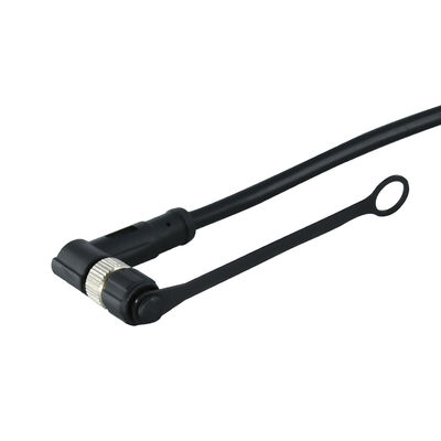 M8 Copertura contro la polvere del connettore con catena per maschio, copertura per femmina, copertura di plastica nera