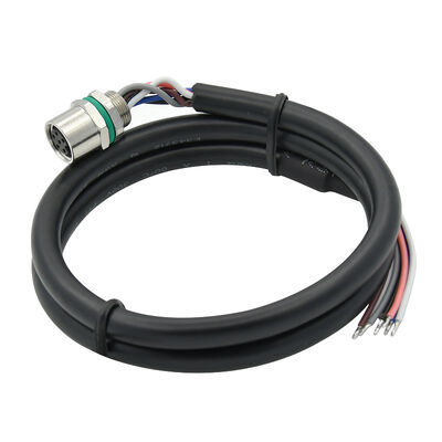 Connettore Mini M8 Impermeabile in Metallo a 4 pin per Montaggio a Pannello