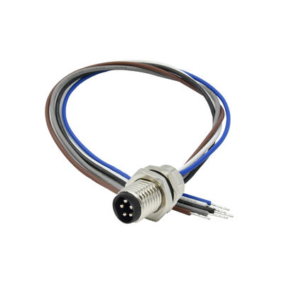 Connettore montato a pannello M8 impermeabile 2 3 4 5 6 8 Pin Manufacture M8 M12 Cable Electric Wire Connector