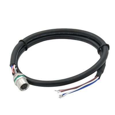 Connettore montato a pannello M8 impermeabile 2 3 4 5 6 8 Pin Manufacture M8 M12 Cable Electric Wire Connector