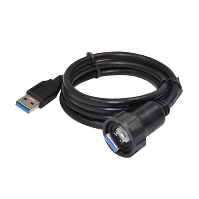 Connettori di cavo di Ethernet, maschii al connettore femminile IP67 1.5A del supporto del pannello di USB dell'incavo
