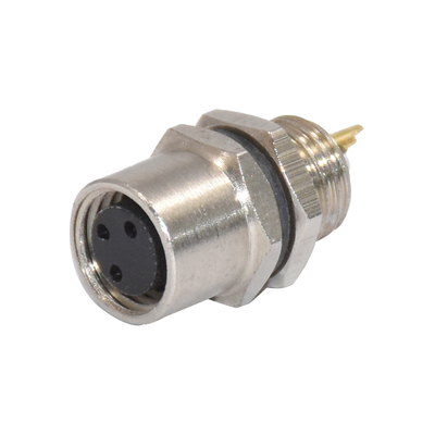 Pin di saldatura 4 Pin Straight (IBEST) del connettore 3 del metallo di M8 IP67 del pannello della circolare maschio impermeabile del supporto