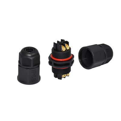 Cavo all'aperto a vite diritto di plastica di IP68 4 Pin Waterproof Connector Power Electrical