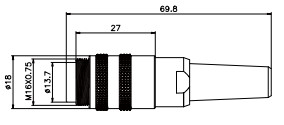 5 il cavo circolare di Pin 6 Pin Male Female Connector Electrical ha modellato diritto per automazione